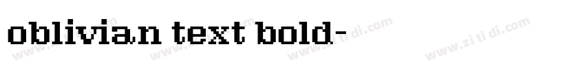 oblivian text bold字体转换 oblivian text bold字体转换